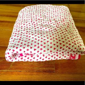 Roberta Roller Rabbits Pink Heart Crib Quilt